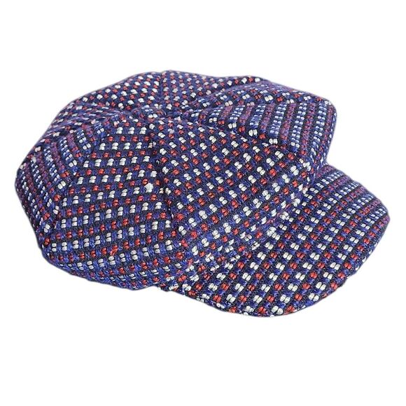 Magid Hats Red, White, and Blue Embroidered Newsboy Hat NWOT One Size - Picture 1 of 8